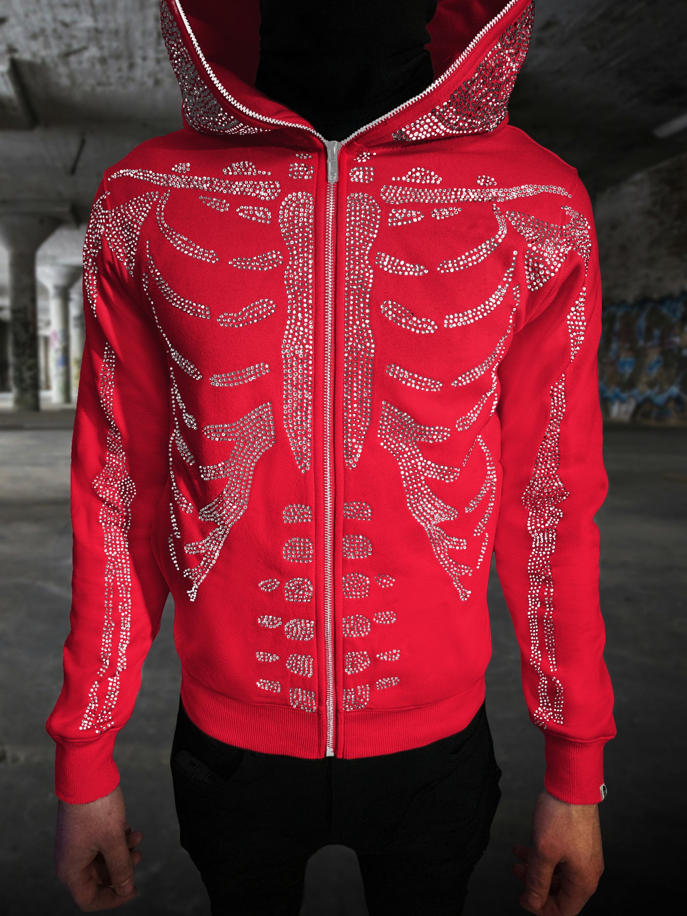 Red Skeleton Hoodie