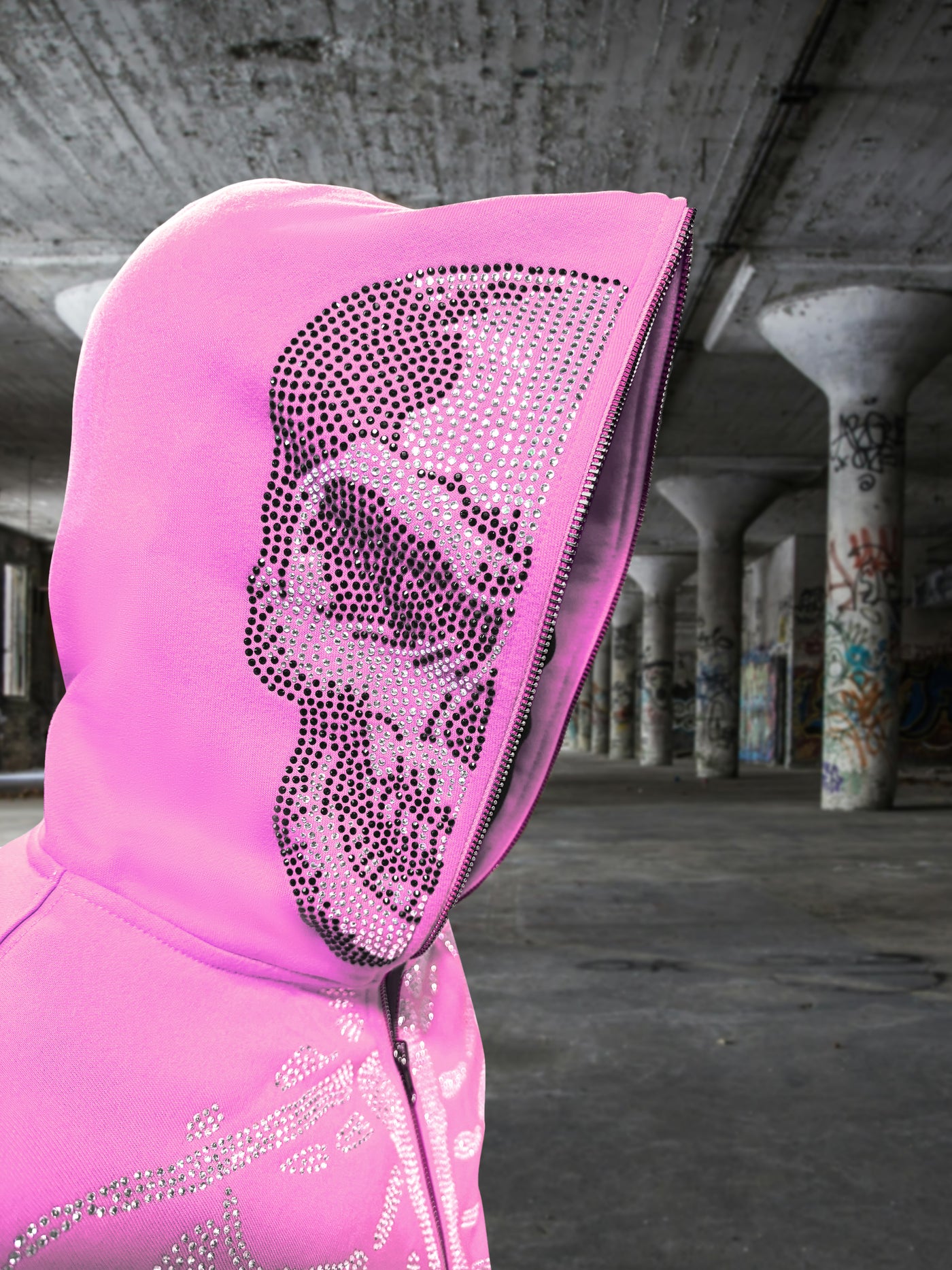 Pink Skeleton Hoodie