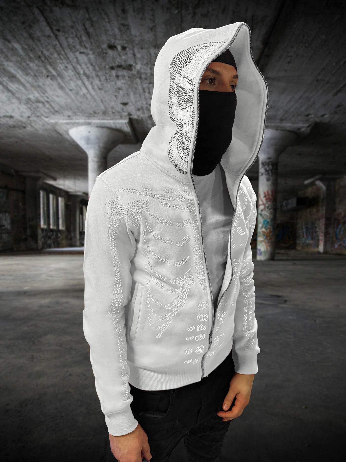 White Skeleton hoodie