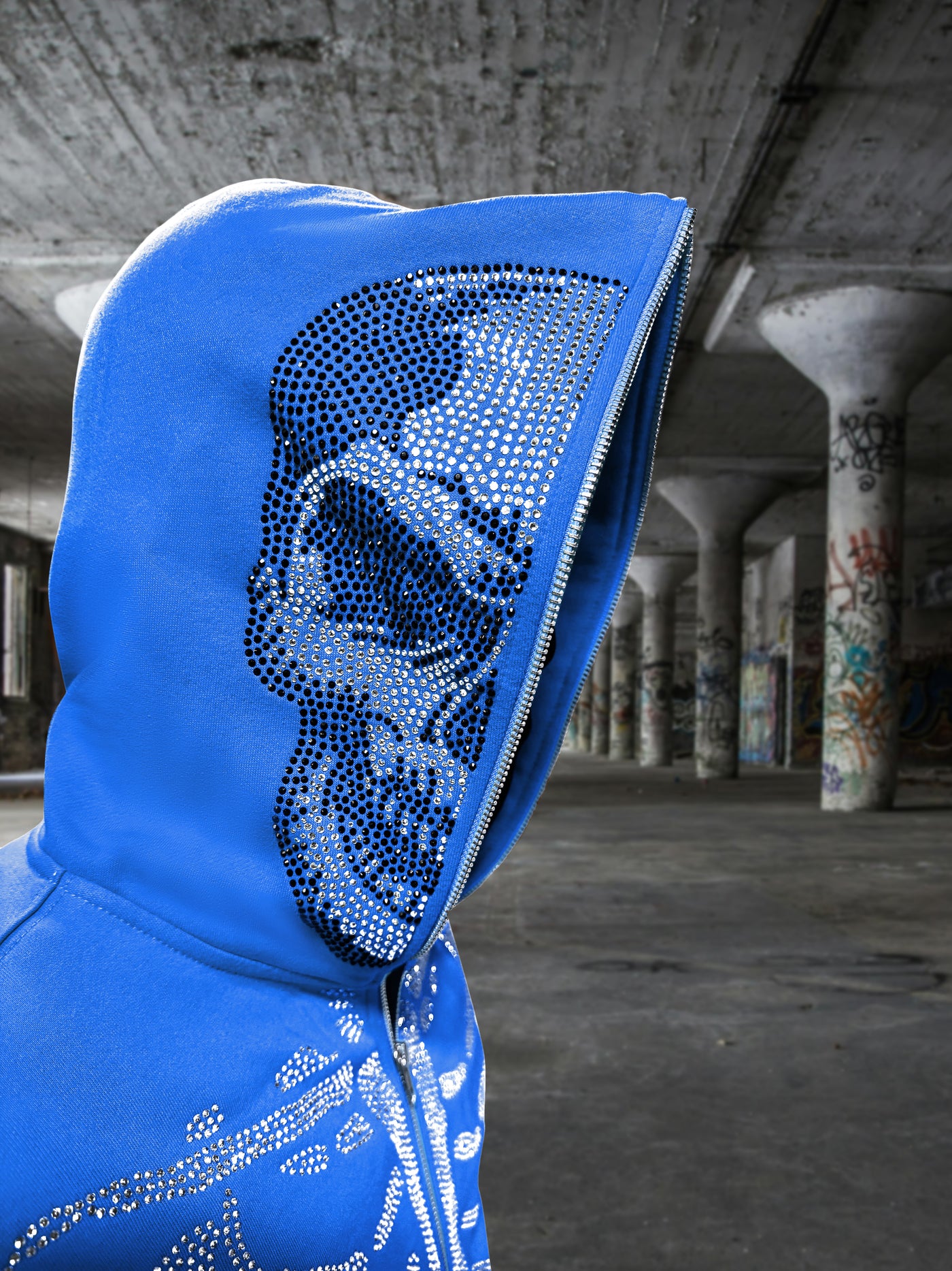 Blue Skeleton Hoodie