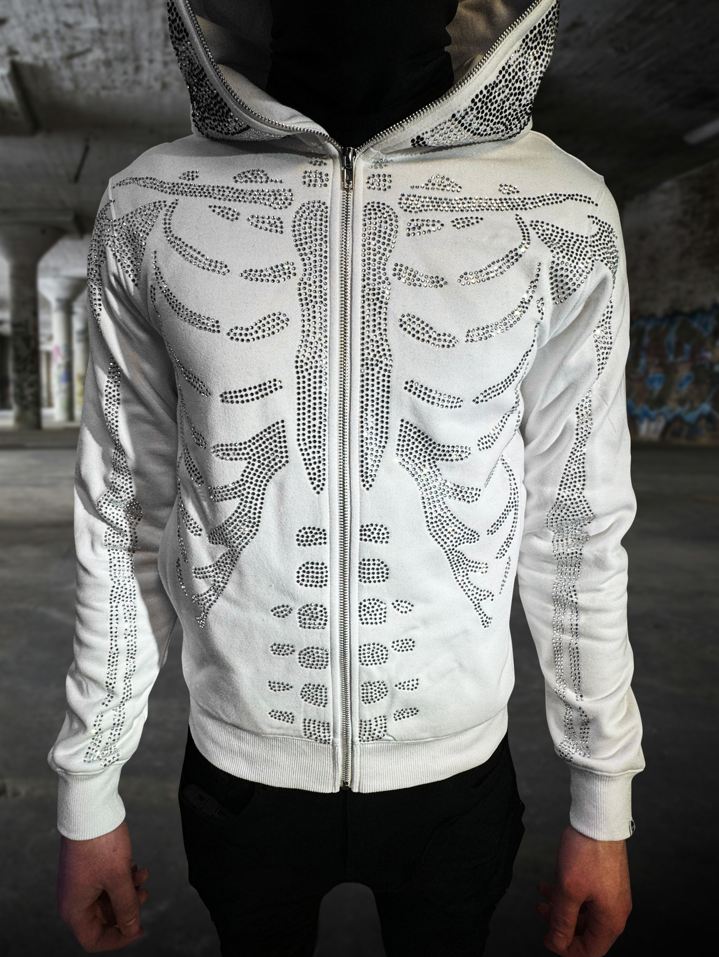 White Skeleton hoodie